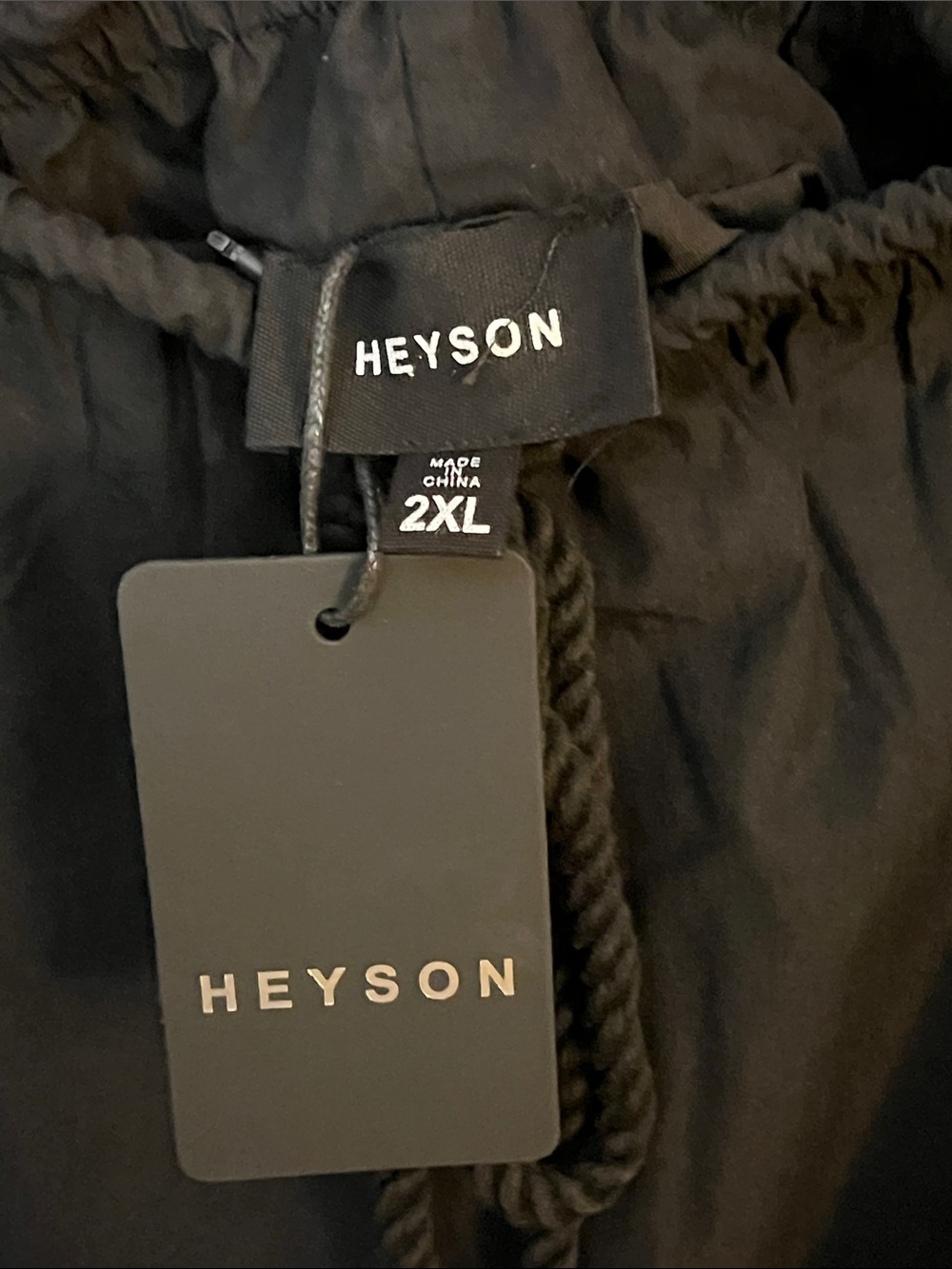 NWT Heyson Black Drawstring Paperbag Waist Column Skirt w/Pockets & Back Vent - Picture 6 of 6